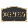 Hot Sale 😉 Other Garden Statues Whitehall 🦮 Dogs At Play - Wall/Lawn Sign ⌛ -Garden Statues Shop masterWH1191