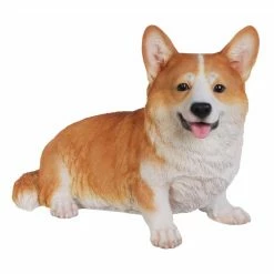 Coupon 🔔 Animal Statues Hi-Line Gift Ltd. Corgi 🦮 Dog Garden Statue 💯 -Garden Statues Shop scaleHILI082