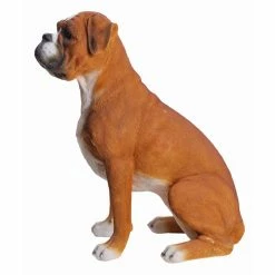 Best reviews of ❤️ Animal Statues Hi-Line Gift Ltd. This Sitting Boxer 🦮 Dog Garden Statue 🔔 -Garden Statues Shop scaleHILI084
