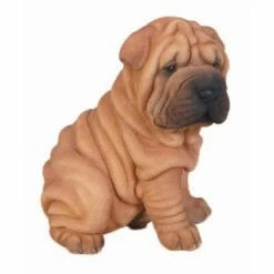 Best deal ✔️ Animal Statues Hi-Line Gift Ltd. Sitting Shar Pei Puppy Garden Statue ✨ -Garden Statues Shop scaleHILI157