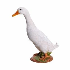Flash Sale 😀 Animal Statues Hi-Line Gift Ltd. White Duck 🎁 -Garden Statues Shop scaleHILI520
