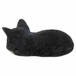 Deals ⌛ Animal Statues Hi-Line Gift Ltd. Black And White Kitten Sleeping 😍 -Garden Statues Shop scaleHILI525