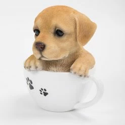 Cheapest 🔔 Animal Statues Hi-Line Gift Ltd. Teacup Labrador Puppy Statue ⌛ -Garden Statues Shop scaleHILI546