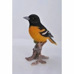 Buy 🔥 Animal Statues Hi-Line Gift Ltd. Oriole On Branch Statue ⌛ -Garden Statues Shop scaleHILI597