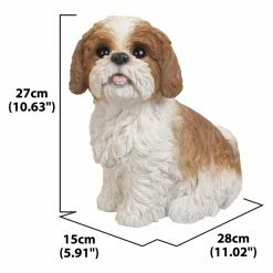 Cheap 🎁 Animal Statues Hi-Line Gift Ltd. Brown And White Shih Tzu Sitting 🥰 13 Cheap 🎁 Animal Statues Hi-Line Gift Ltd. Brown And White Shih Tzu Sitting 🥰 -Garden Statues Shop scaleHILI600