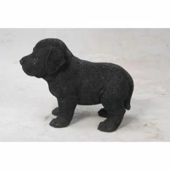 Deals 🛒 Animal Statues Hi-Line Gift Ltd. Black Standing Labrador Puppy Statue 😀 -Garden Statues Shop scaleHILI606