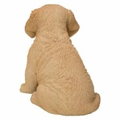 Cheapest 😍 Animal Statues Hi-Line Gift Ltd. Sitting Golden Retriever Puppy Statue ✔️ -Garden Statues Shop scaleHILI608