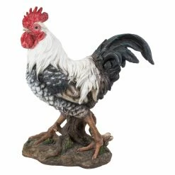 Wholesale 👍 Animal Statues Hi-Line Gift Ltd. Black And White Rooster ✨ 13 Wholesale 👍 Animal Statues Hi-Line Gift Ltd. Black And White Rooster ✨ -Garden Statues Shop scaleHILI632