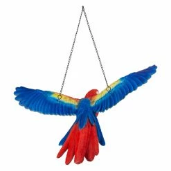 Coupon 🧨 Animal Statues Hi-Line Gift Ltd. Flying Scarlet Parrot Hanging Garden Statue 👍 -Garden Statues Shop scaleHILI988