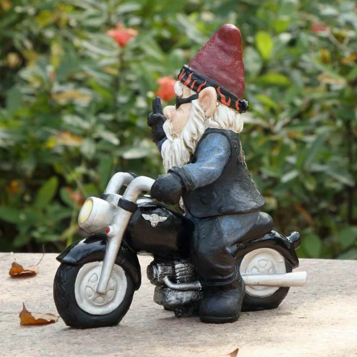Wholesale 🔔 Garden Gnomes Hi-Line Gift Ltd. Peace Biker Gnome Figurine 🎁 7 Wholesale 🔔 Garden Gnomes Hi-Line Gift Ltd. Peace Biker Gnome Figurine 🎁 - Image 5