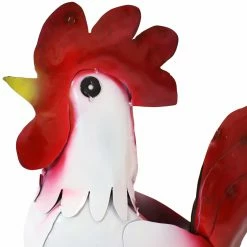 Best Pirce 👍 Sunnydaze Decor Animal Statues Sunnydaze Cluck The Steel Rooster Indoor/Outdoor Statue 🤩 -Garden Statues Shop scaleNETH1466