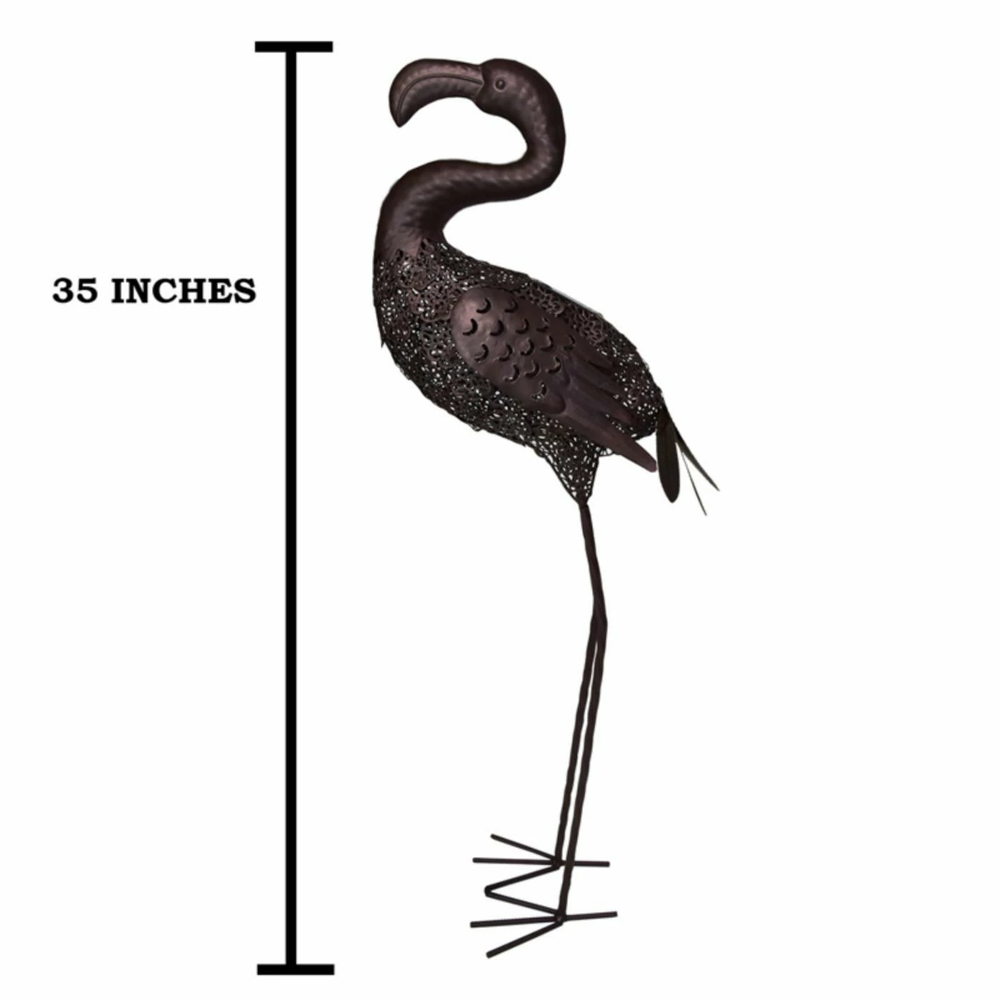Budget ๐ Animal Statues Oakland Living ๐จ Hammer Tone Flamingo Garden Statue With Solar Light And Ground Stake โ๏ธ 7 Budget ๐ Animal Statues Oakland Living ๐จ Hammer Tone Flamingo Garden Statue With Solar Light And Ground Stake โ๏ธ - Image 5