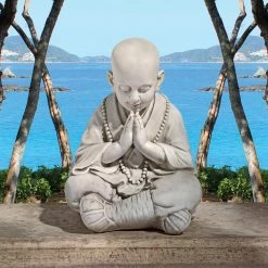Deals 👍 Religious Statues Design Toscano Praying Baby Buddha Garden Statue 🥰 -Garden Statues Shop scaleTOSC2207