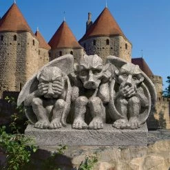 Top 10 ⌛ Gargoyles & Griffins Design Toscano See Hear Speak No Evil Gargoyle Statue ⌛ -Garden Statues Shop scaleTOSC2211