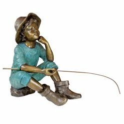 Promo ✔️ Children Statues Design Toscano Wish Fisherboy Garden Statue 🤩 -Garden Statues Shop scaleTOSC2418