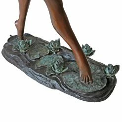Best reviews of 🔥 Fairy Statues Design Toscano Nymph Dancing On Lilies Garden Statue 🔥 -Garden Statues Shop scaleTOSC2439